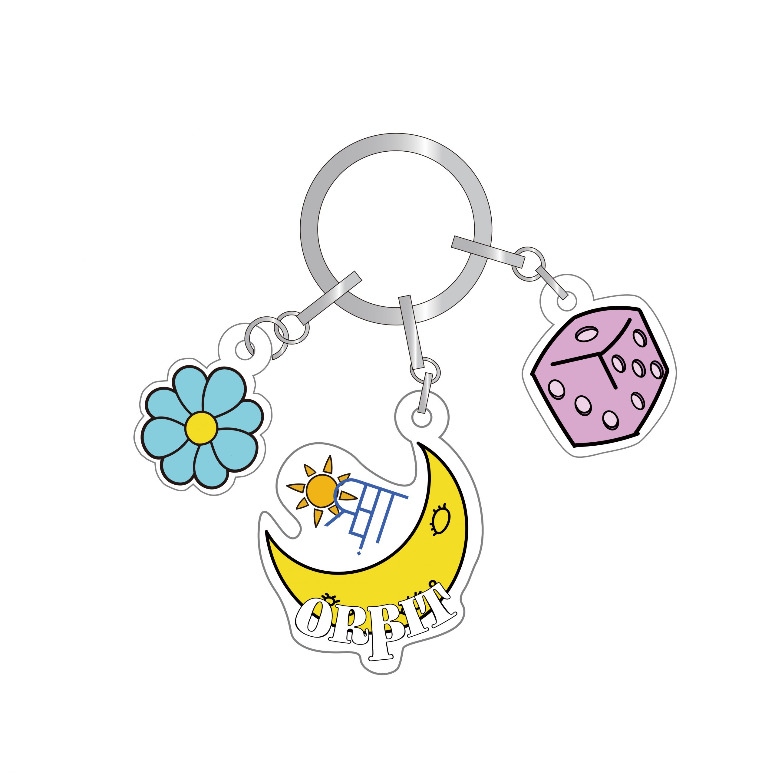 Acryl key ring